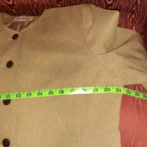 LE SUIT 2 Piece Skirt Suit Women’s Size 14 Brown - Picture 7 of 13